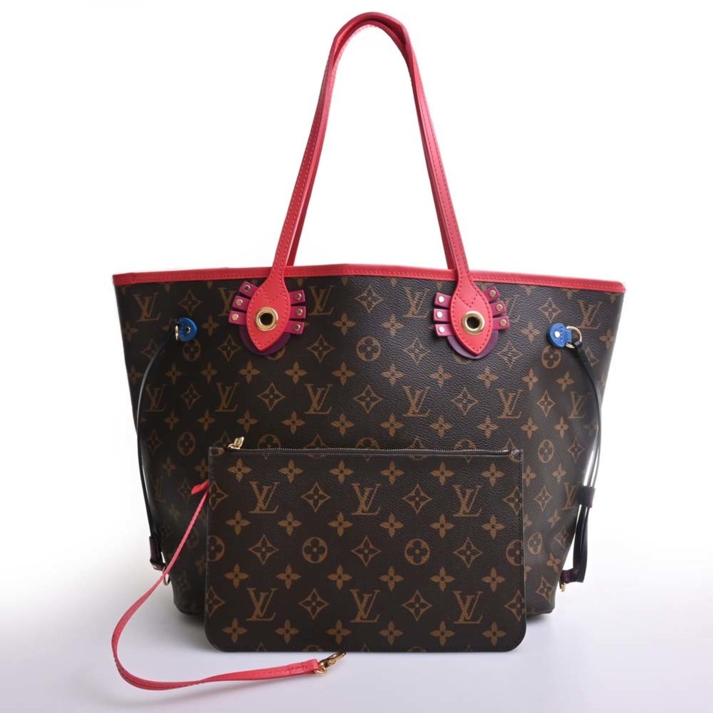 LOUIS VUITTON Monogram Totem Neverfull MM Tote Bag M41663 Brown Women's