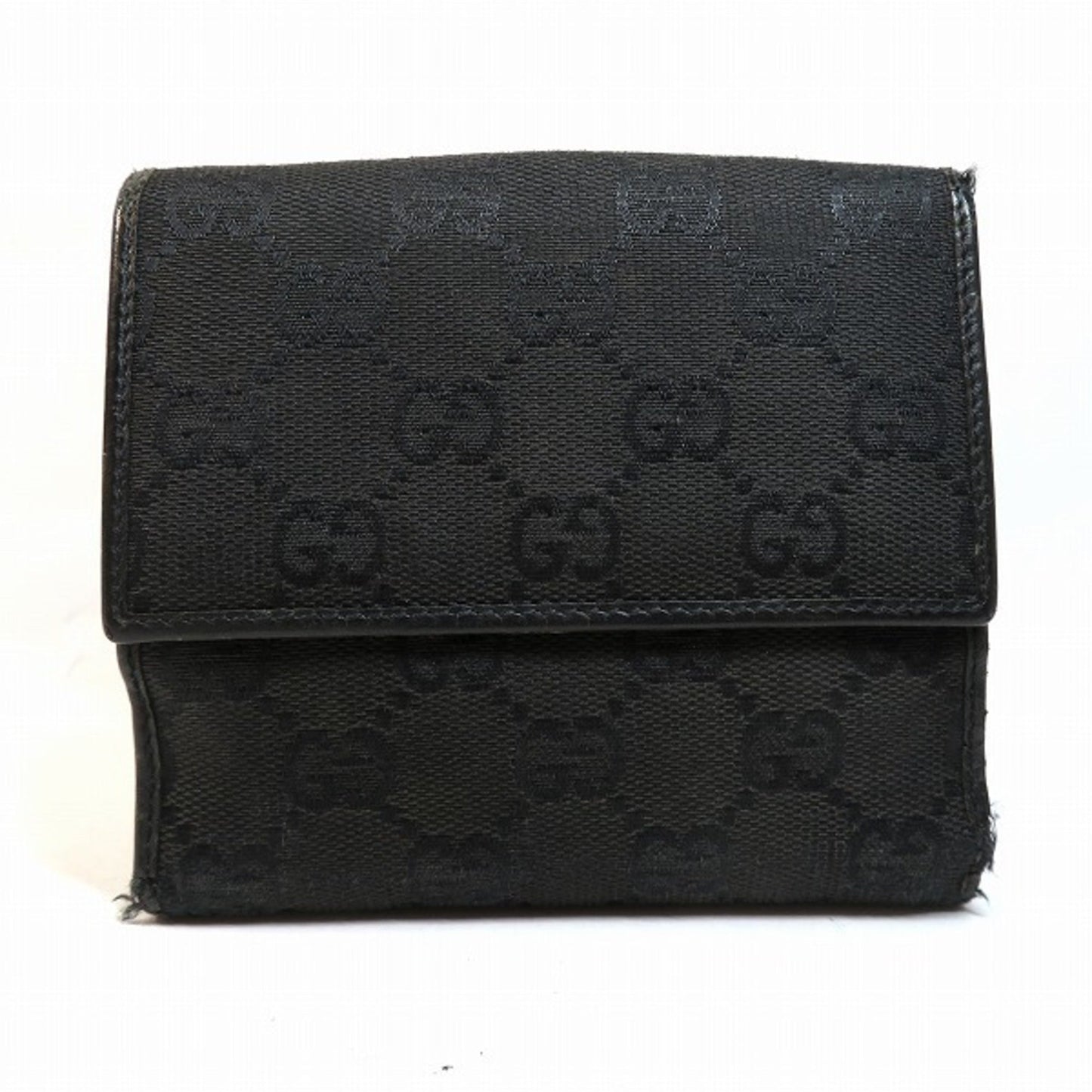 Gucci GG Canvas W Hook Wallet 101603 Bifold Unisex