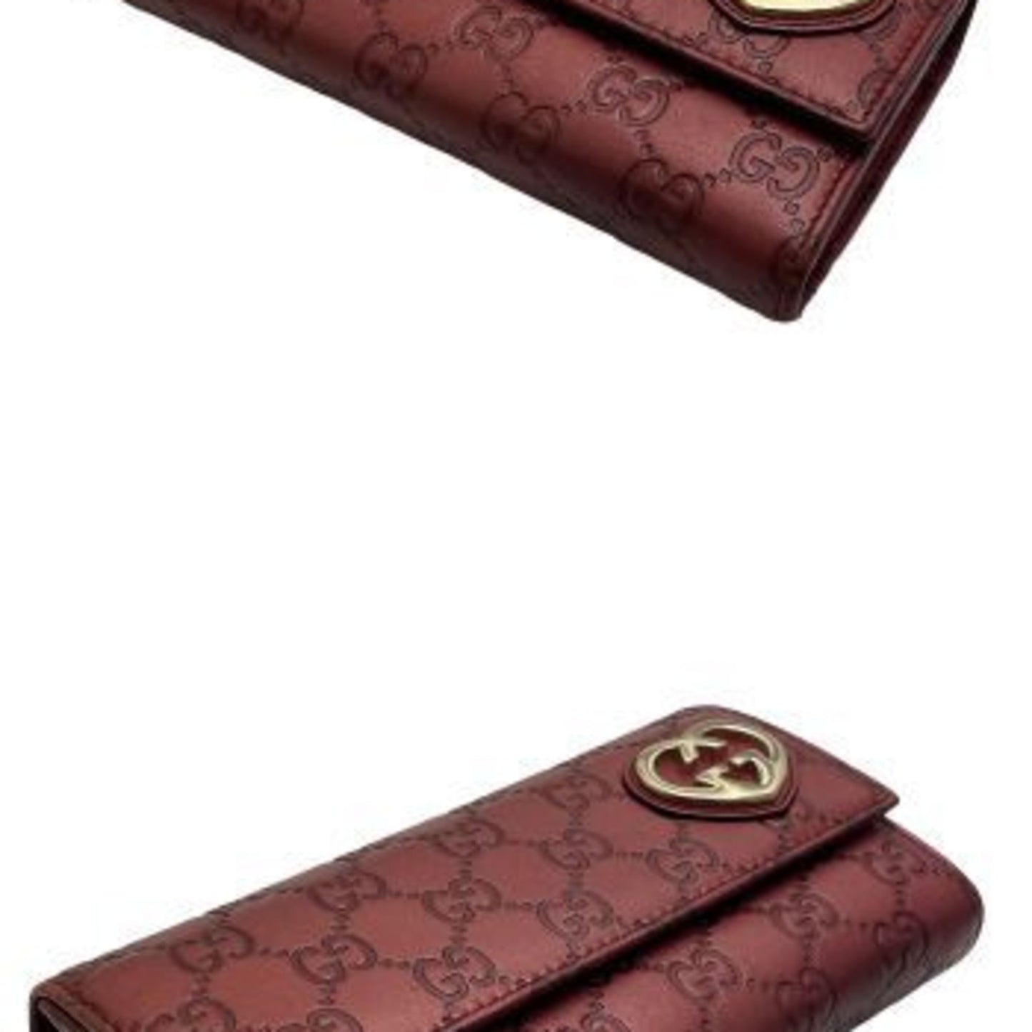 Gucci bi-fold long wallet sima red 251861-3661