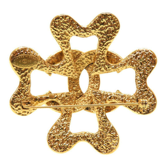 Chanel Vintage Coco Mark Gold Brooch Accessories