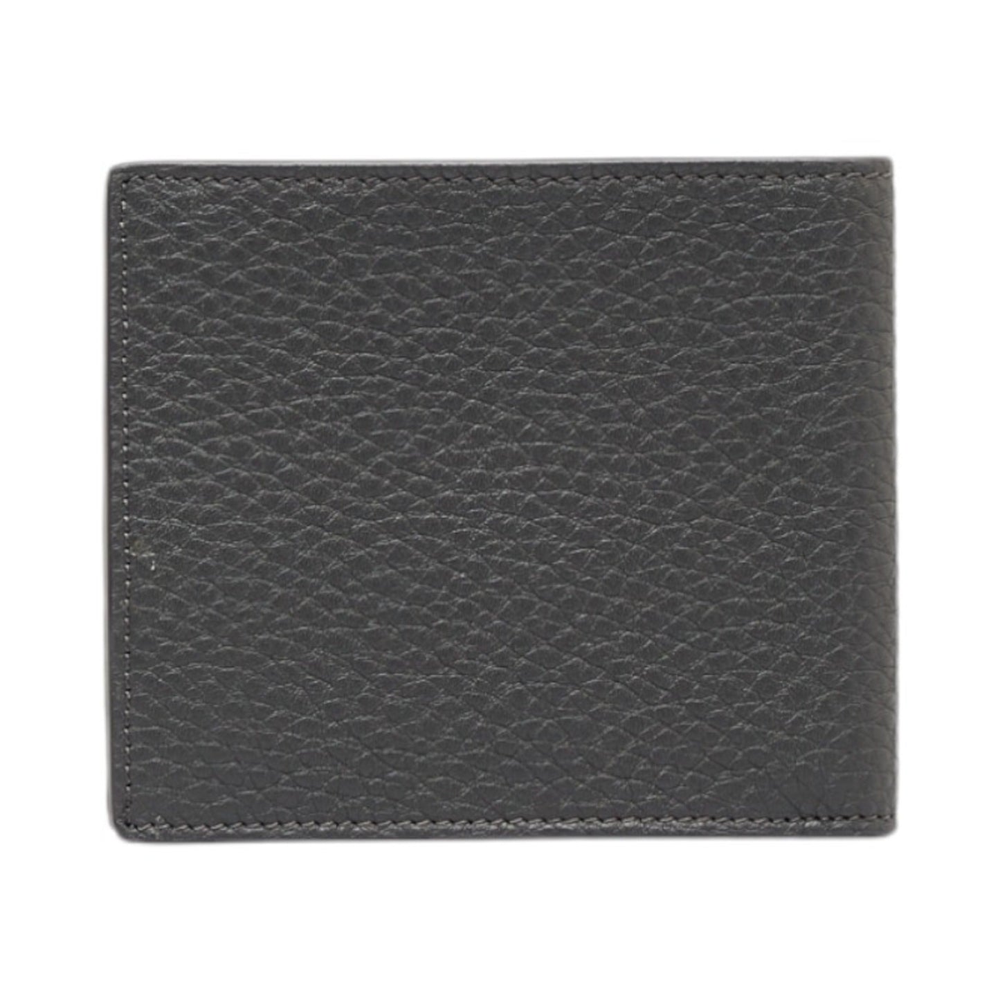 FENDI FF Stamp Bifold Wallet 7M0169 Gray Leather Men's