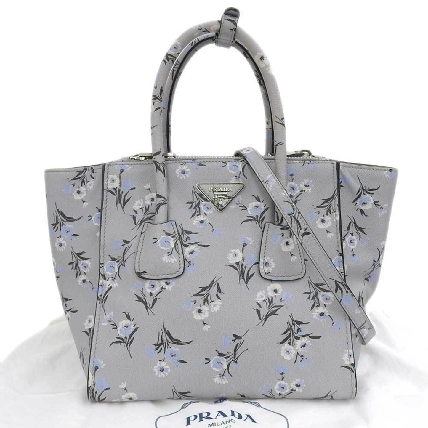 Prada Women's Handbag Gray