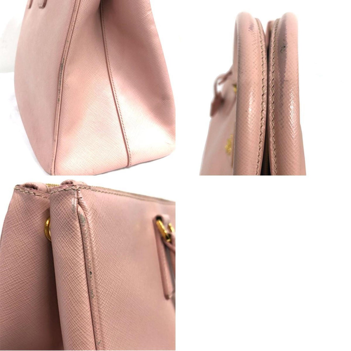 PRADA handbag shoulder bag Galleria leather pink ladies