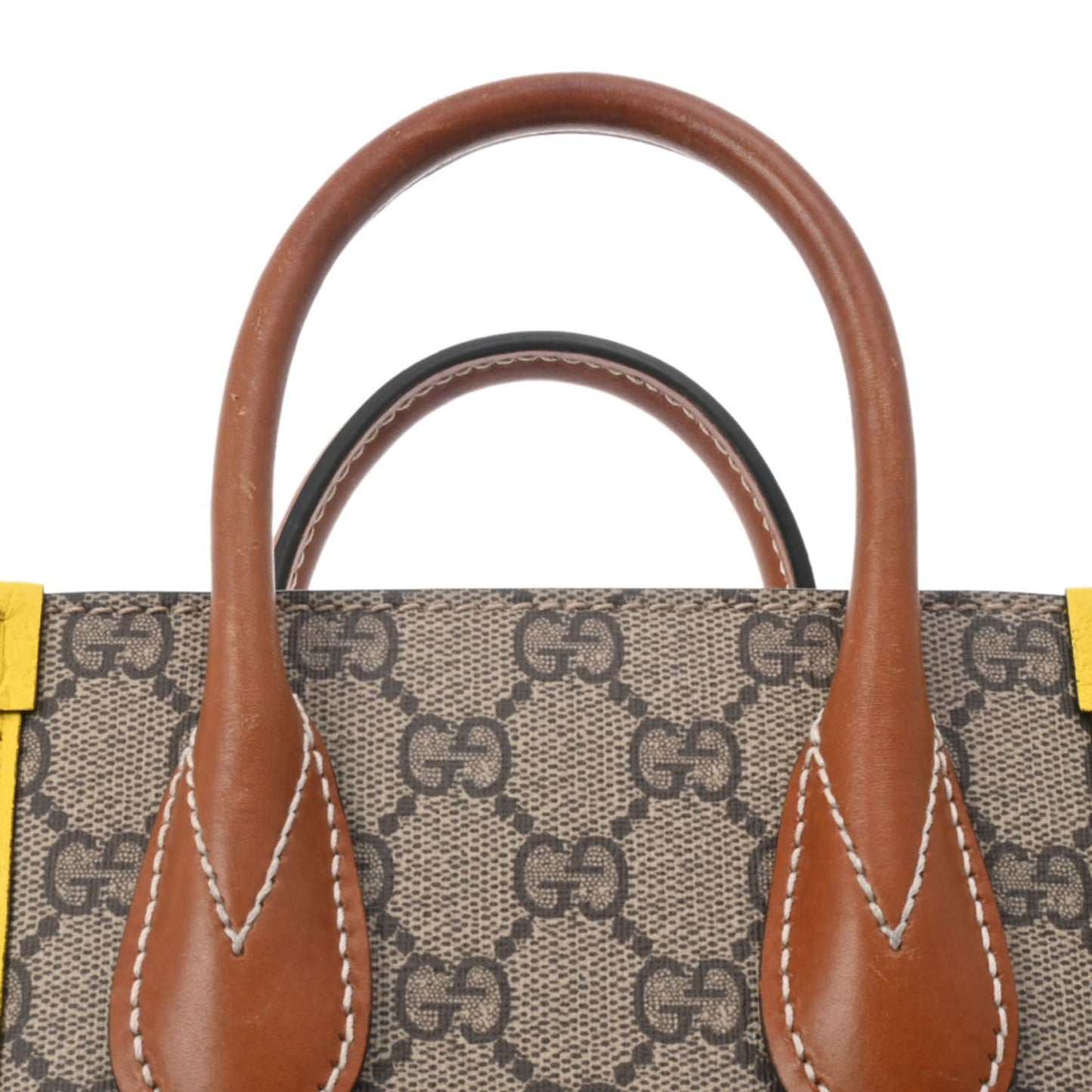 GUCCI Jumbo GG Tote Bag Beige/Yellow 699406 Women's Supreme Canvas Handbag