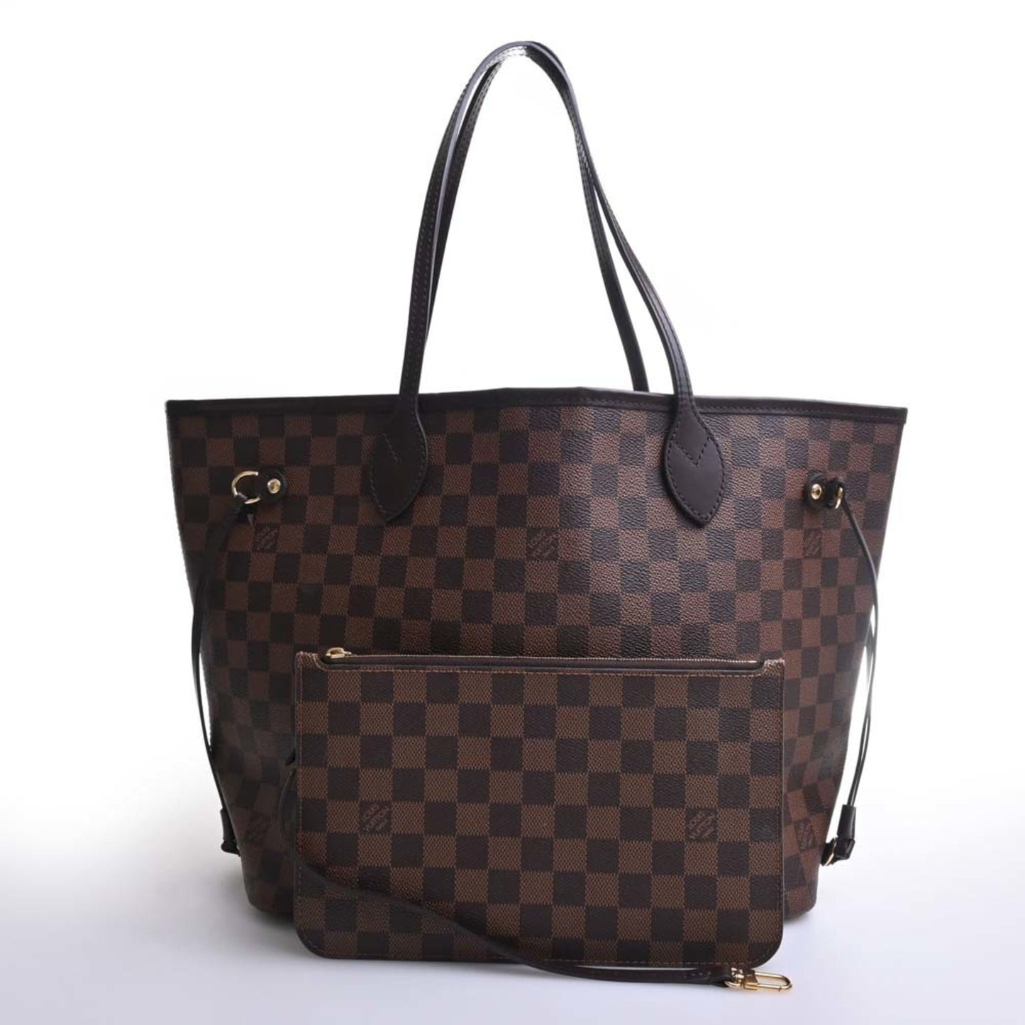 LOUIS VUITTON Damier Neverfull MM Tote Bag N41358 Brown Women's