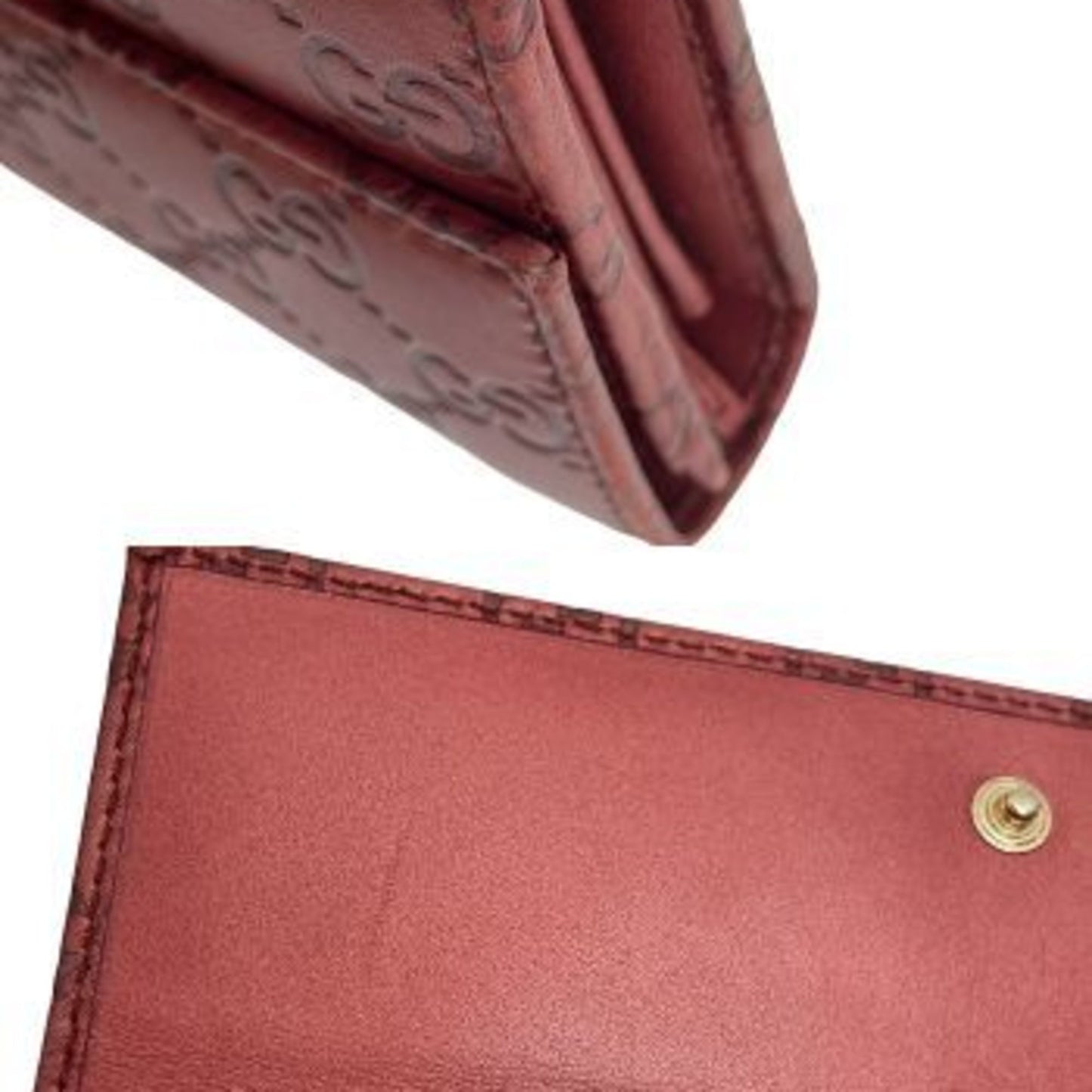 Gucci bi-fold long wallet sima red 251861-3661