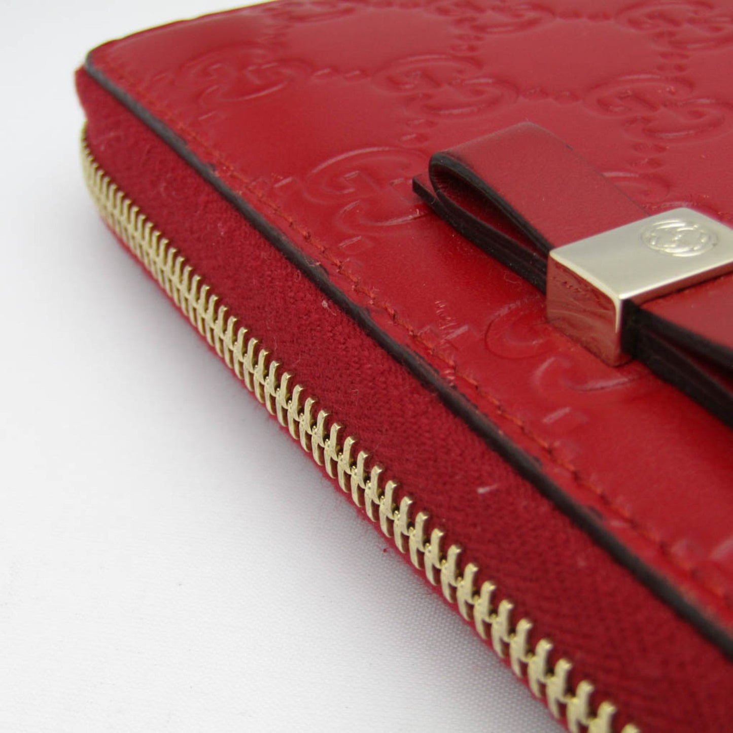 GUCCIssima 388680 GG Leather Long Wallet [bi-fold] Red Color