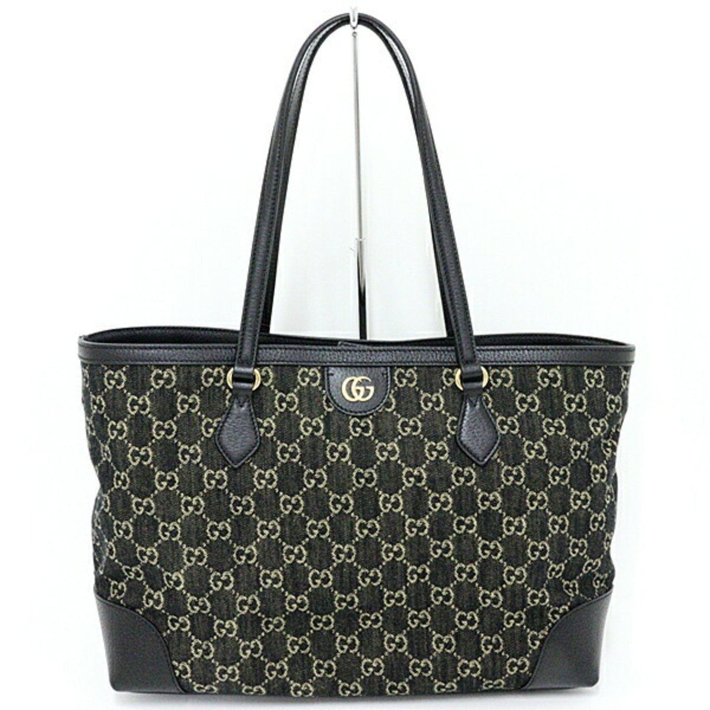 GUCCI Ophidia GG Medium Tote Bag Supreme Canvas 631685 Black