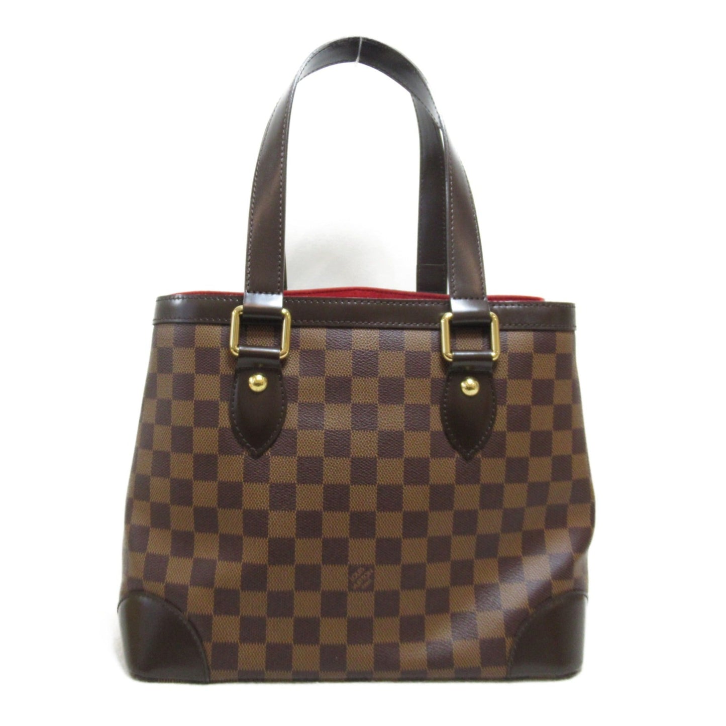 LOUIS VUITTON Hamstead PM Tote Bag Brown Ebene Damier PVC coated canvas N51205