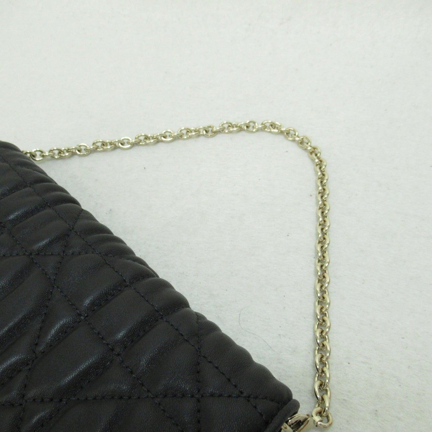 Dior Chain wallet purse Black leather