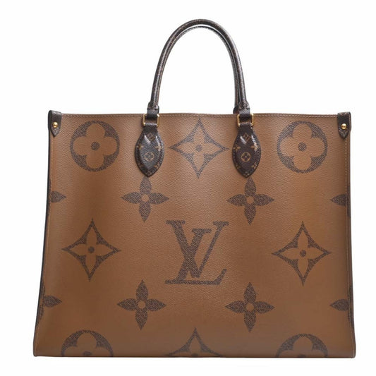 LOUIS VUITTON Giant Monogram Reverse On the Go GM 2WAY Tote Bag M45320 Brown Women's