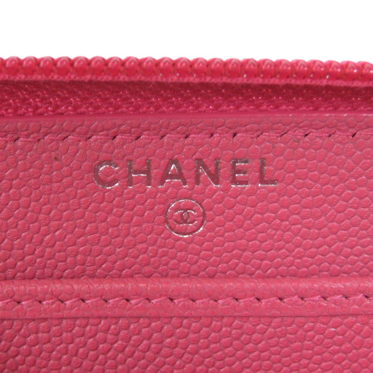 Chanel Coco Mark Long Wallet Caviar Skin Ladies