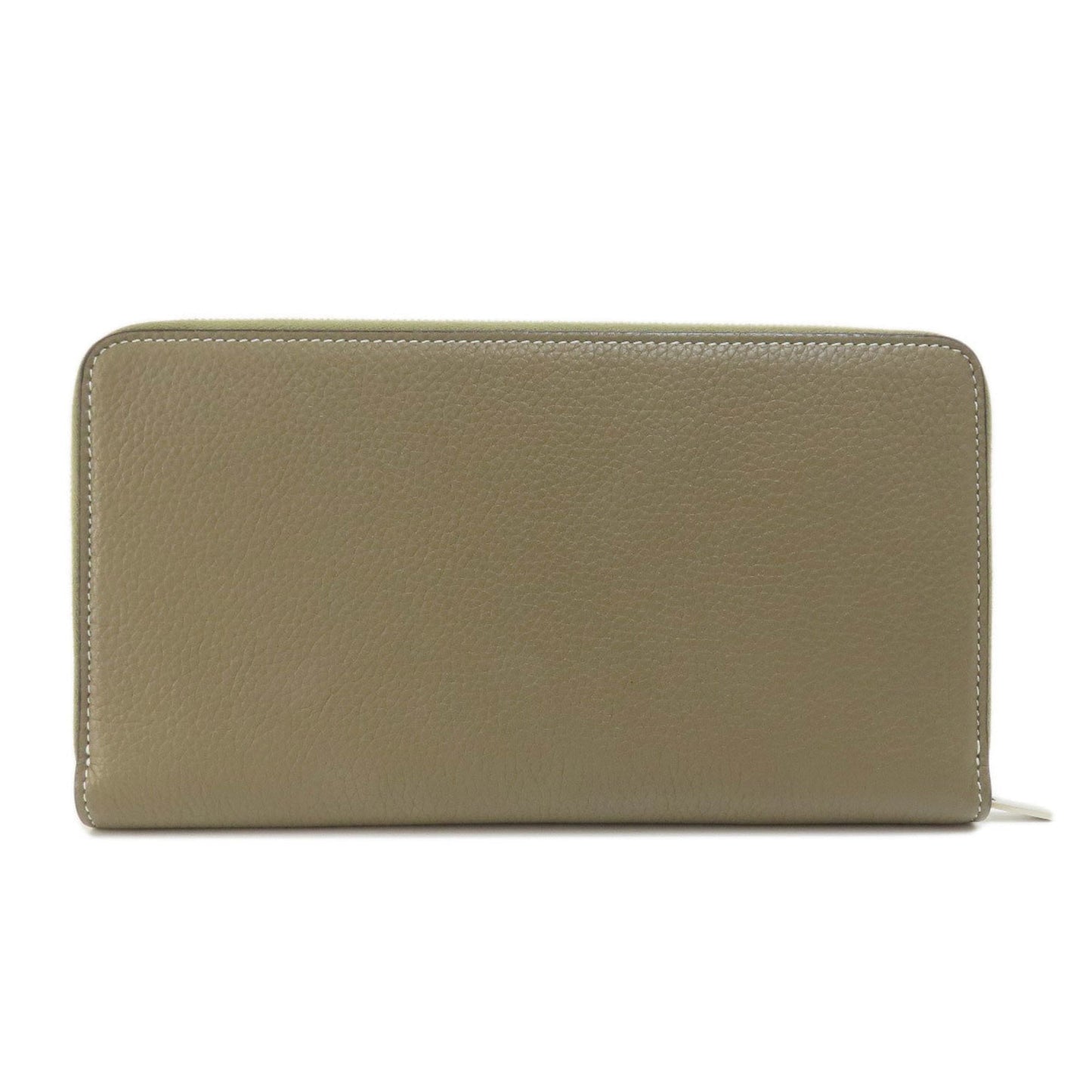 Celine Round Long Wallet Leather Women's