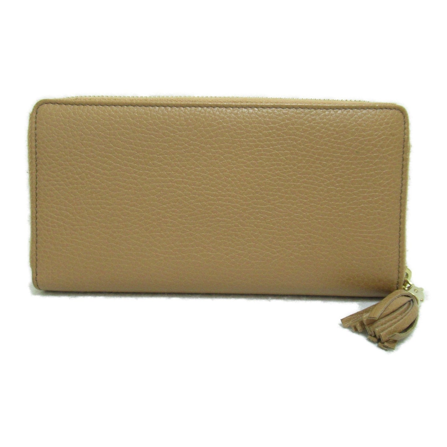 GUCCI Round long wallet Beige Calfskin [cowhide] 598187