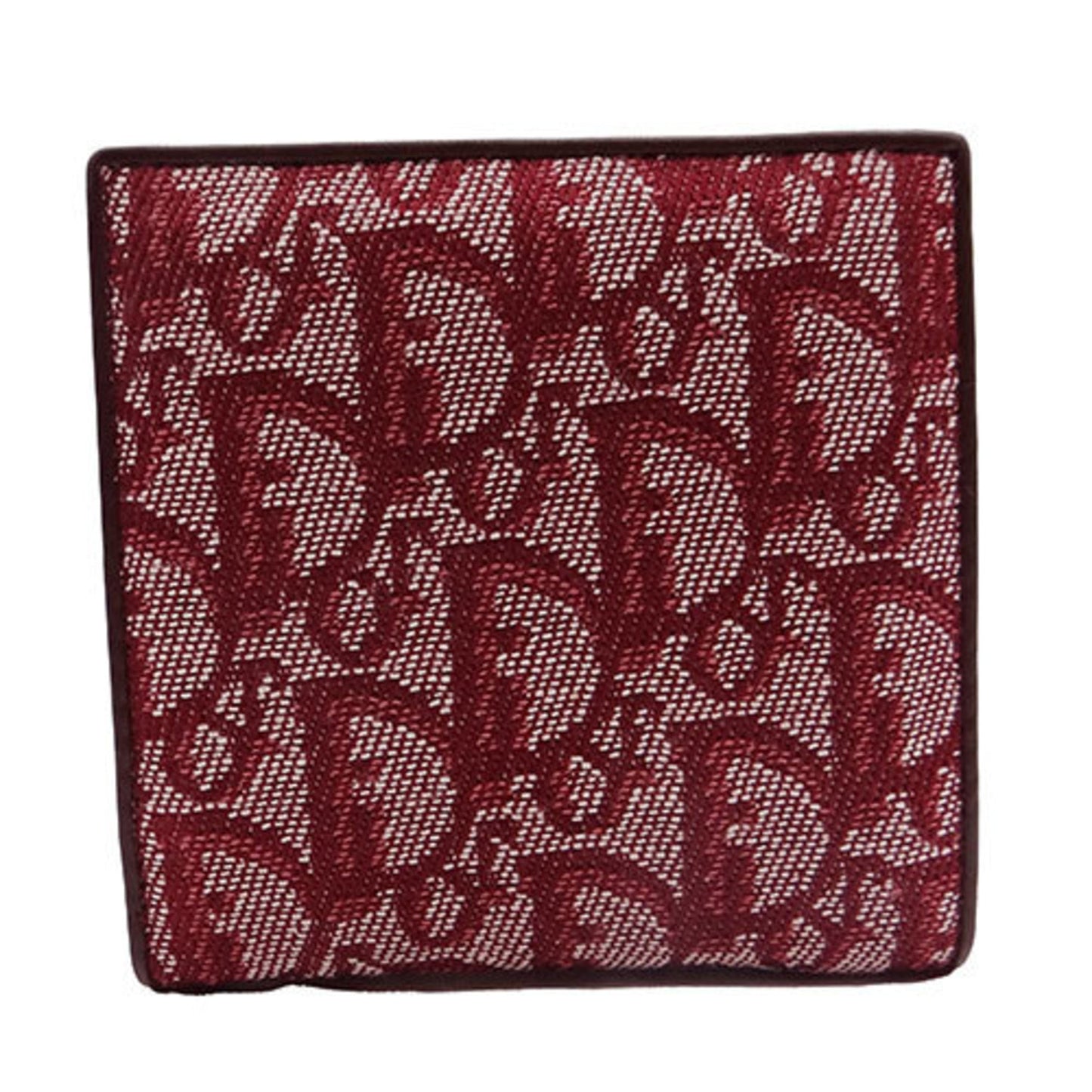 CHRISTIAN DIOR Wallet Women's Bifold Jacquard Trotter Bordeaux