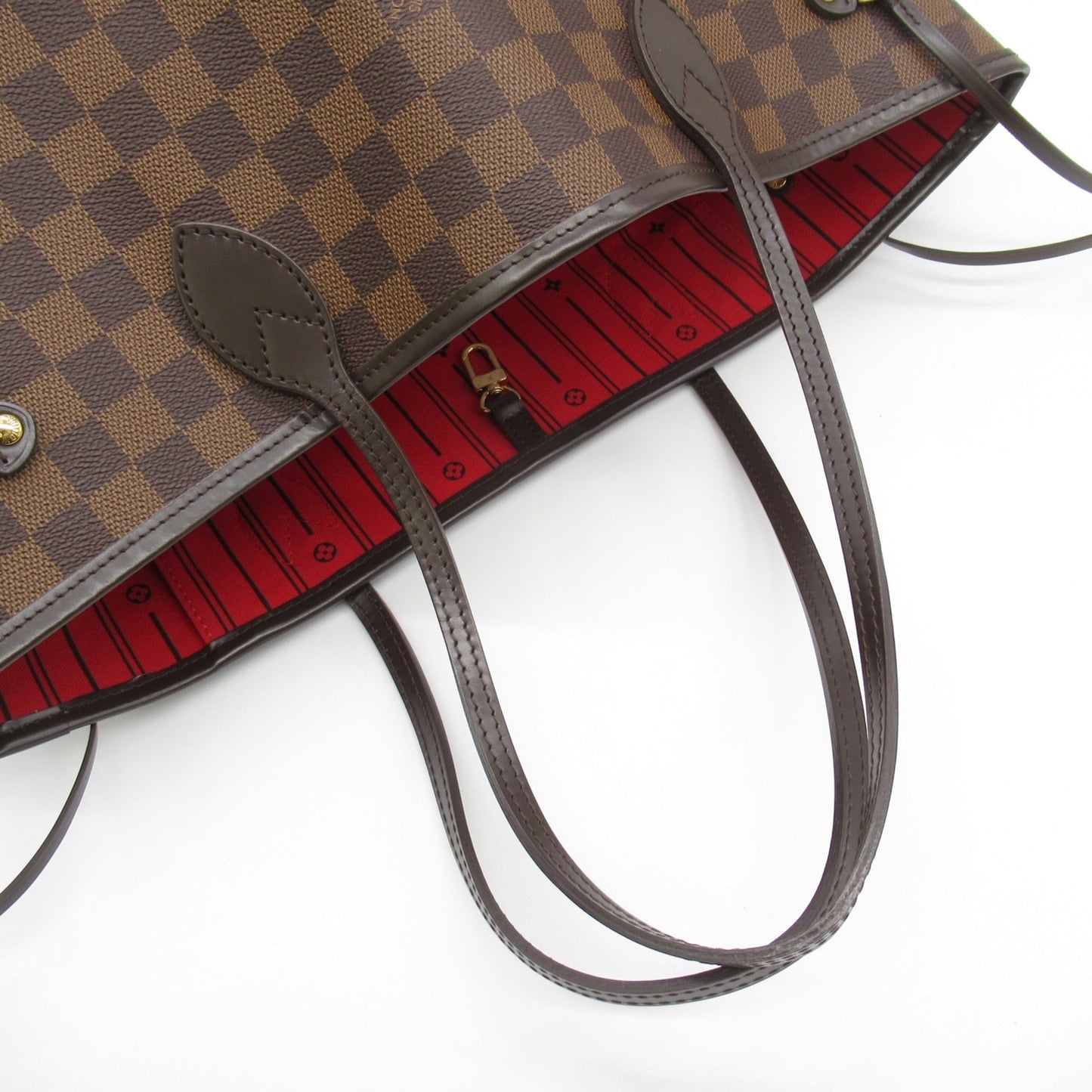 LOUIS VUITTON Neverfull MM Tote Bag Brown Ebene Damier PVC coated canvas N51105