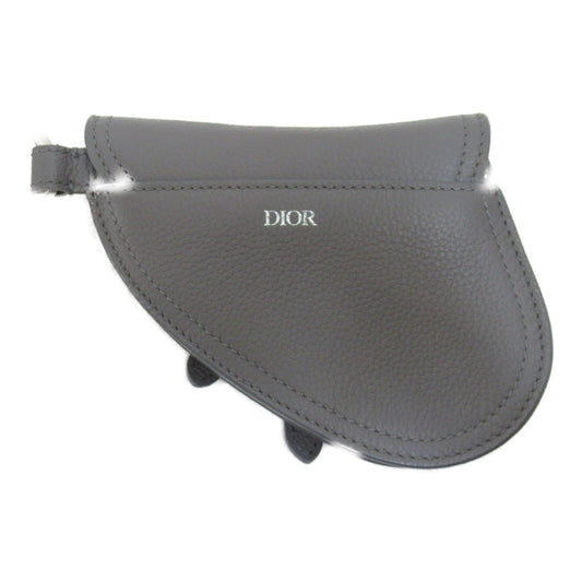 Dior Pouch Gray leather