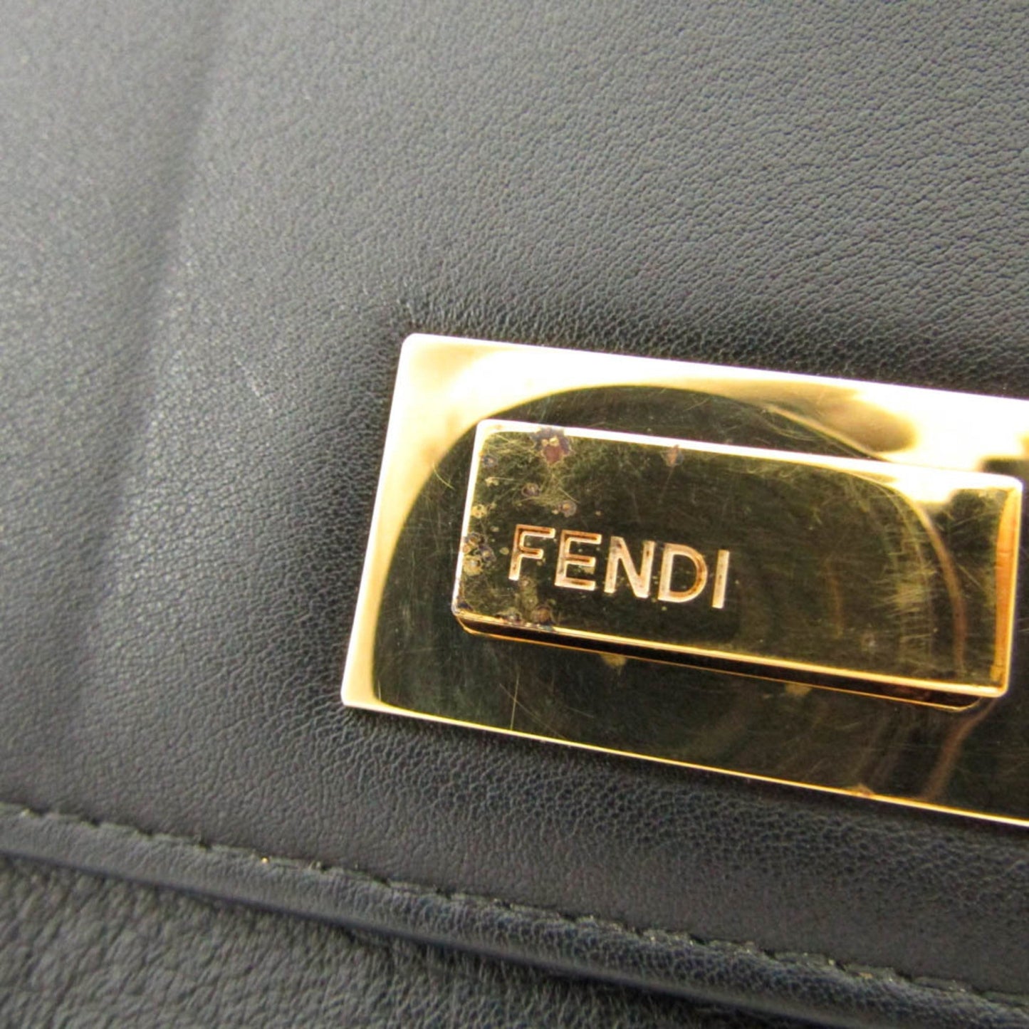 FENDI PEEKABOO 8M0308 Women,Men Calfskin Long Wallet [bi-fold] Black