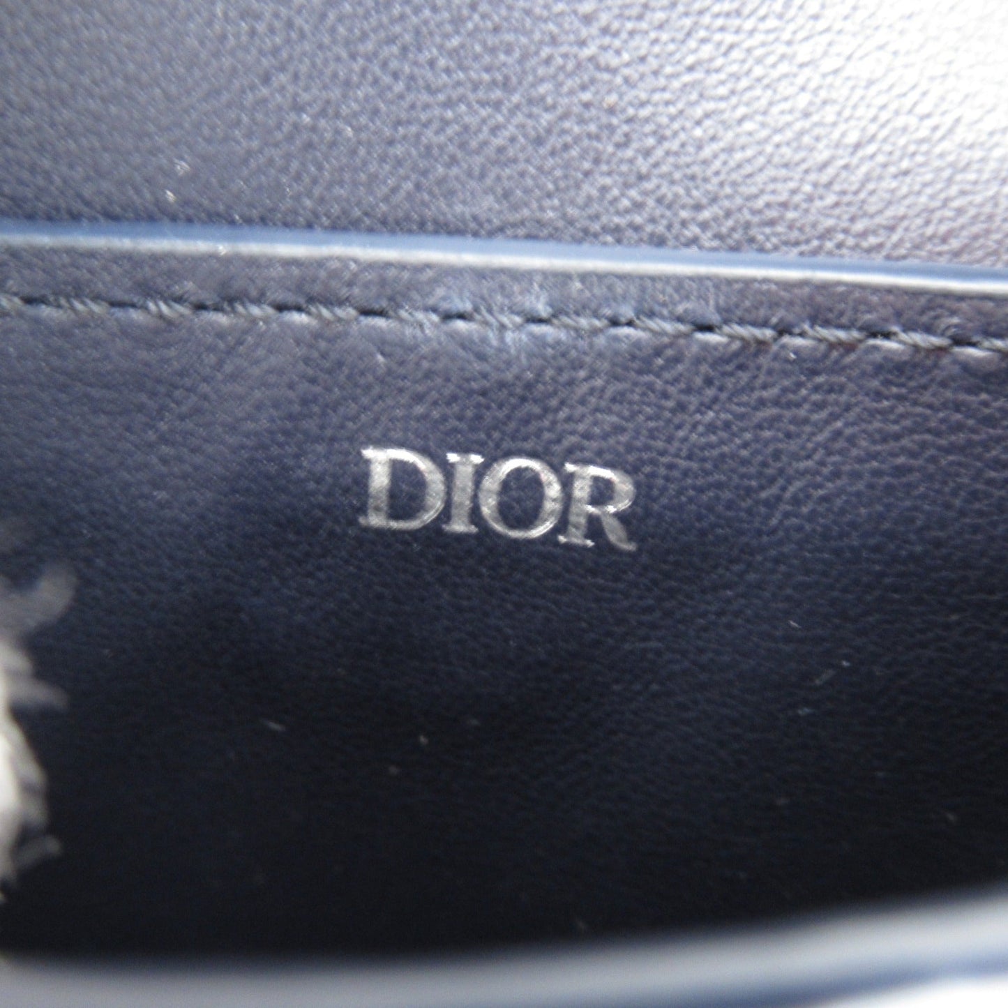 Dior Pouch Navy leather