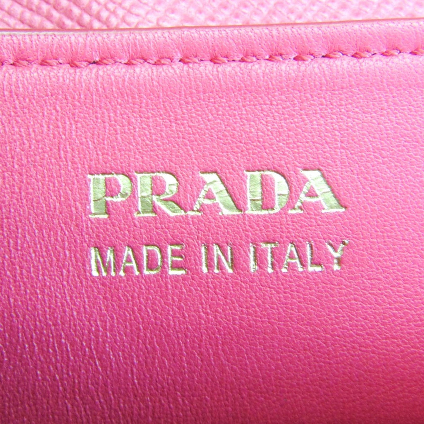 PRADA Canapa SAFFIANO B2756T Women's Leather,Canvas Handbag,Shoulder Bag Beige,Pink