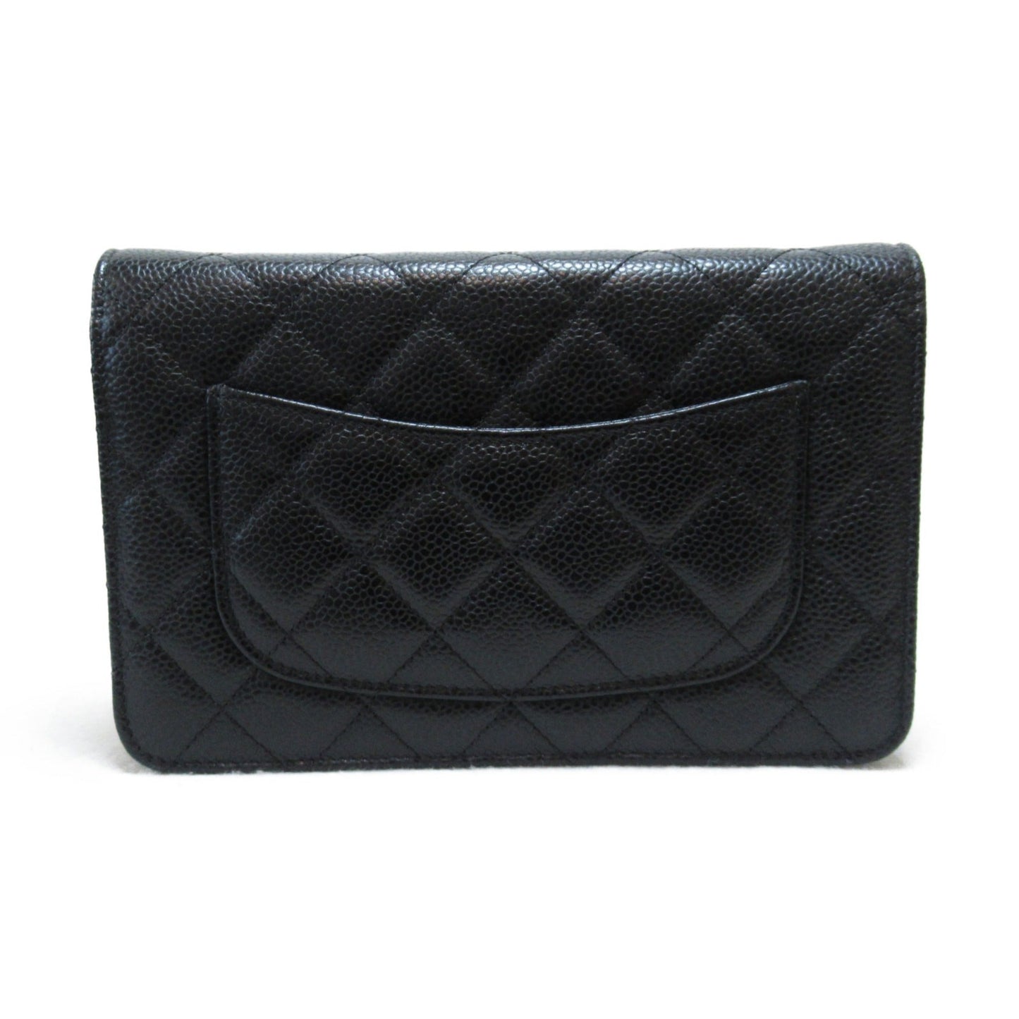 CHANEL Chain wallet Shoulder Bag Black Caviar Skin [Grained Calf]