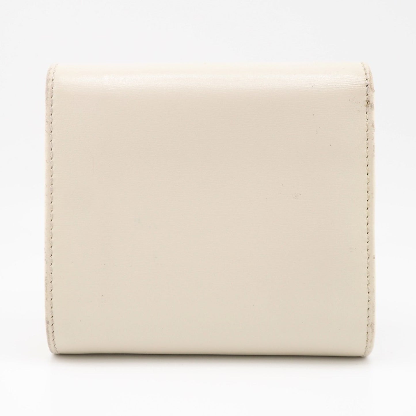 GUCCI 621891 Horsebit Bifold Wallet White Ladies