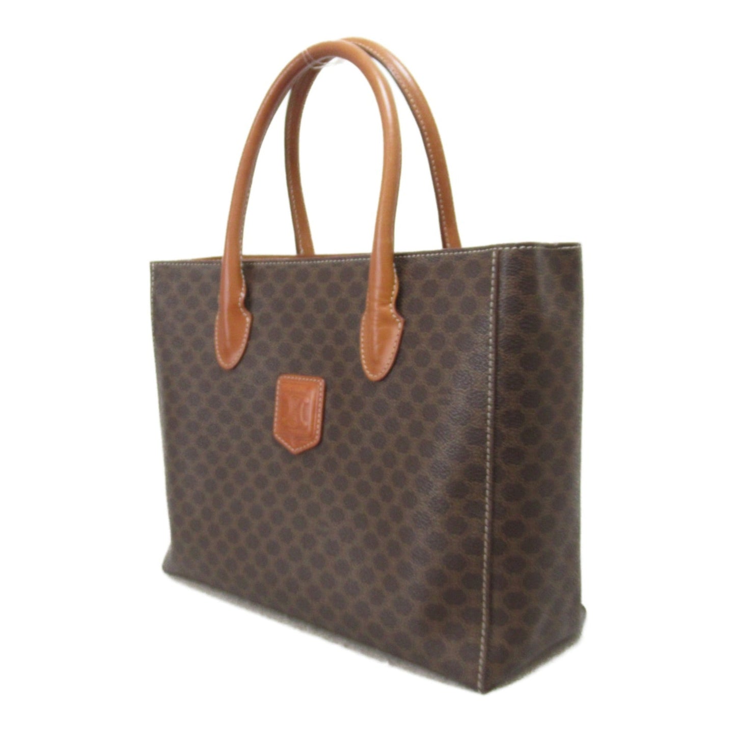 Celine Tote Bag Brown Dark brown PVC coated canvas