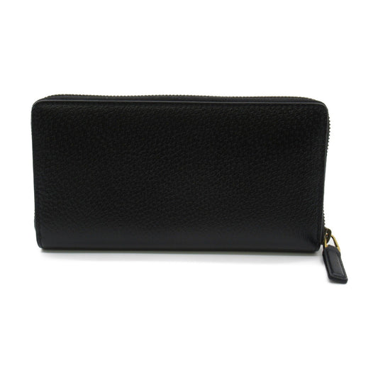 GUCCI GG Marmon round long wallet Black leather 428736