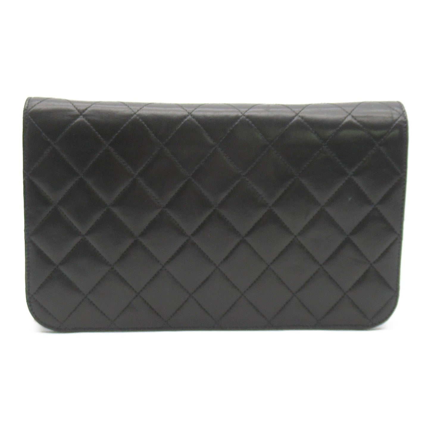 CHANEL Push Lock ChainShoulder Black Lambskin [sheep leather]