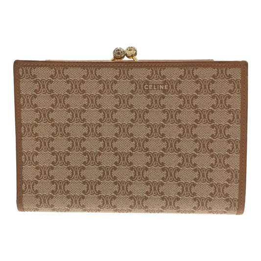 Celine Macadam Pattern Clasp Wallet Women's Brand Clothing Accessory