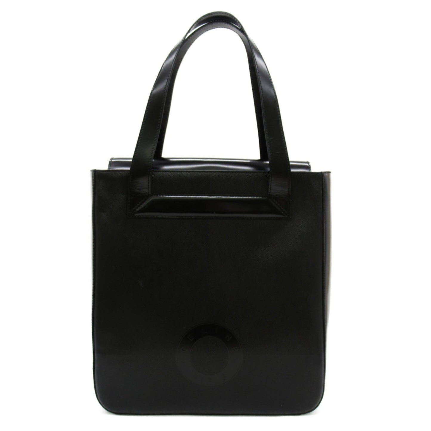 Celine Tote Bag Black Patent leather