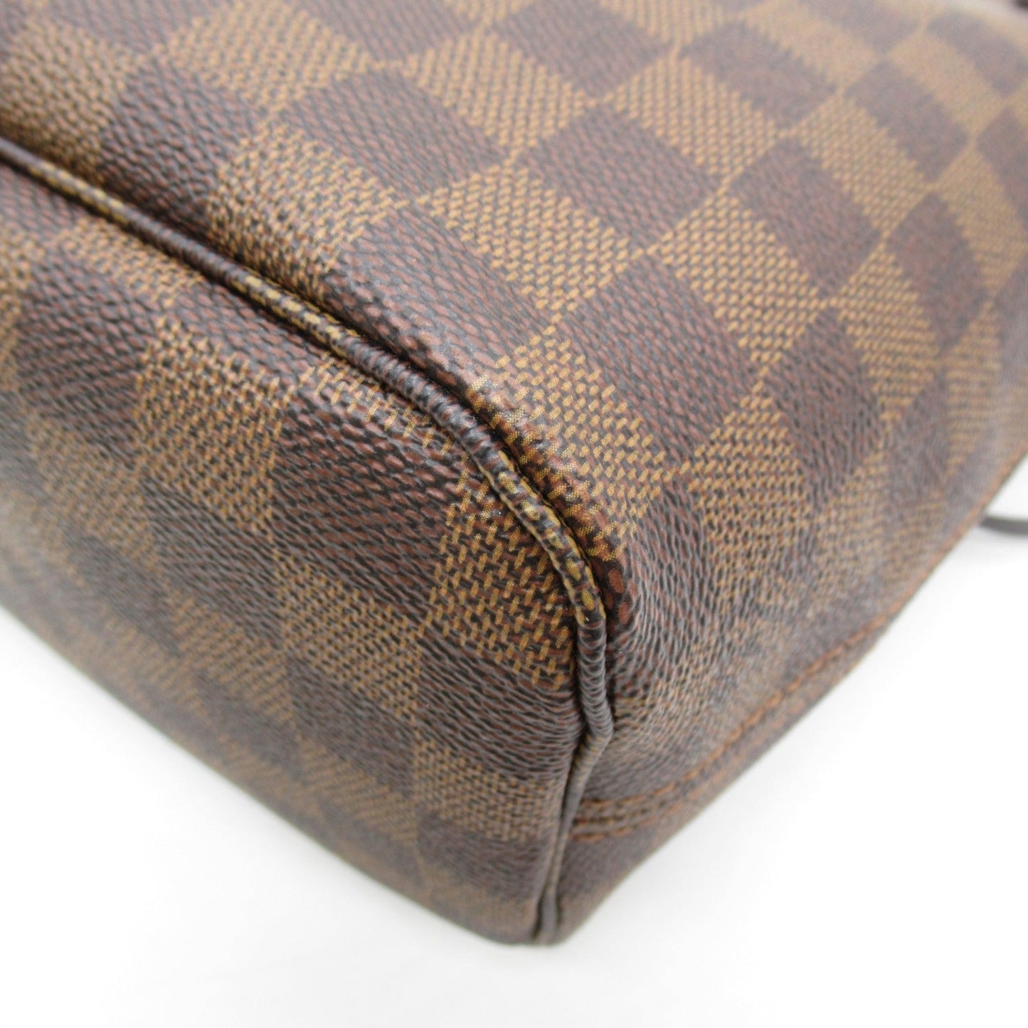 LOUIS VUITTON Neverfull PM Tote Bag Brown Ebene Damier PVC coated canvas N51109