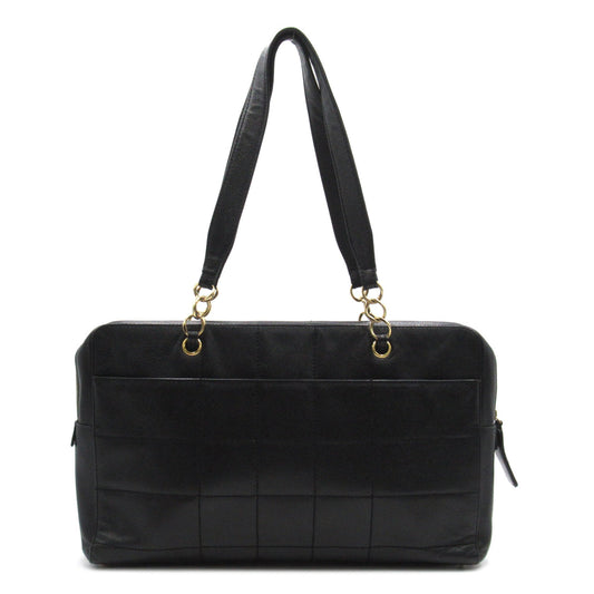 CHANEL Shoulder Tote Black Caviar Skin [Grained Calf]