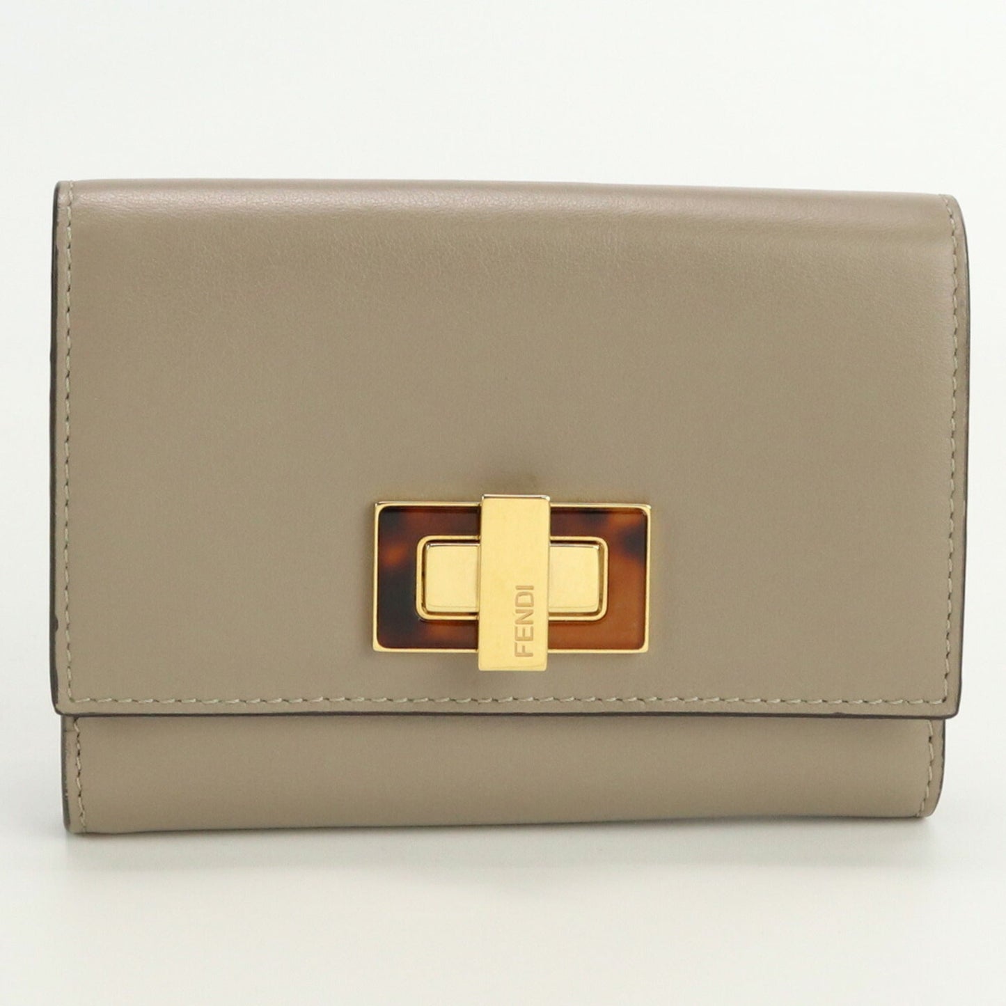 FENDI Peekaboo Wallet 8M0359 SFK Bifold Calf Women's