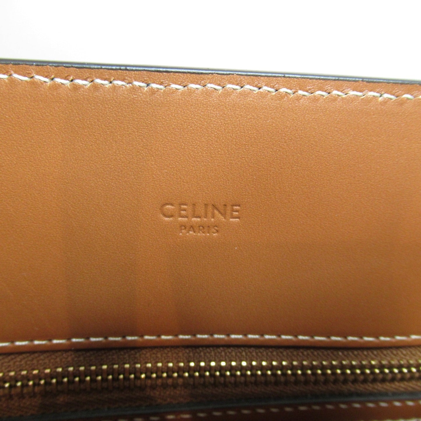 Celine Tote Bag Brown Dark brown PVC coated canvas