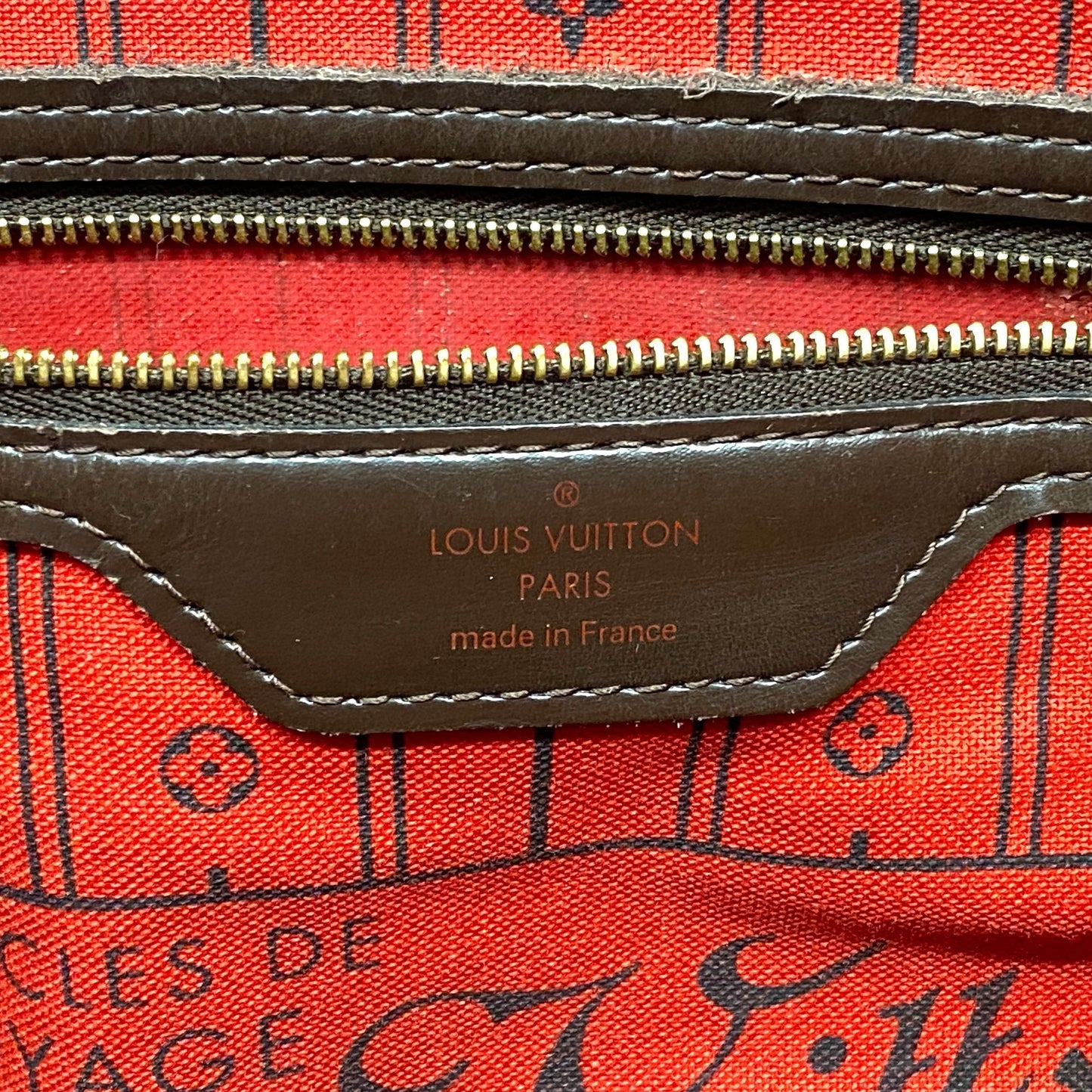 LOUIS VUITTON Auth  Damier Neverfull MM N51105 Women's Tote Bag