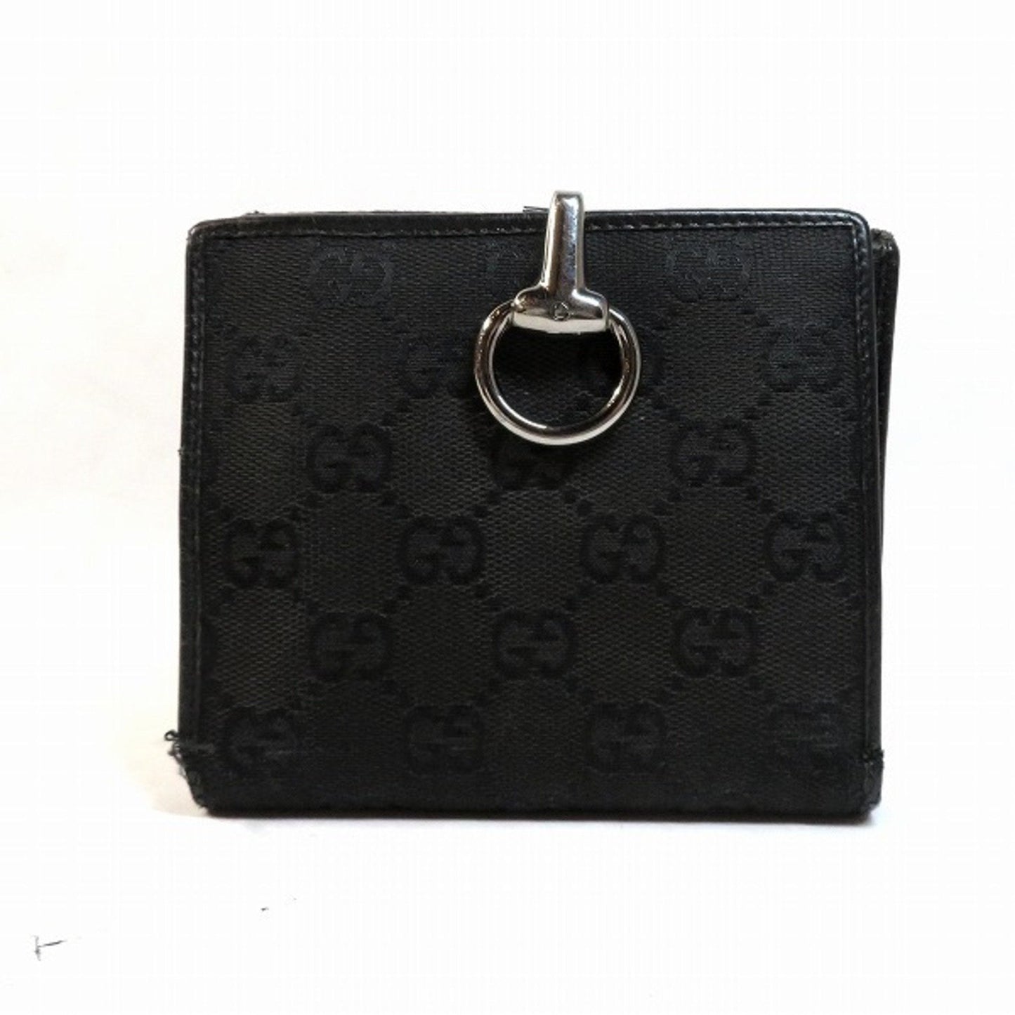 Gucci GG Canvas W Hook Wallet 101603 Bifold Unisex