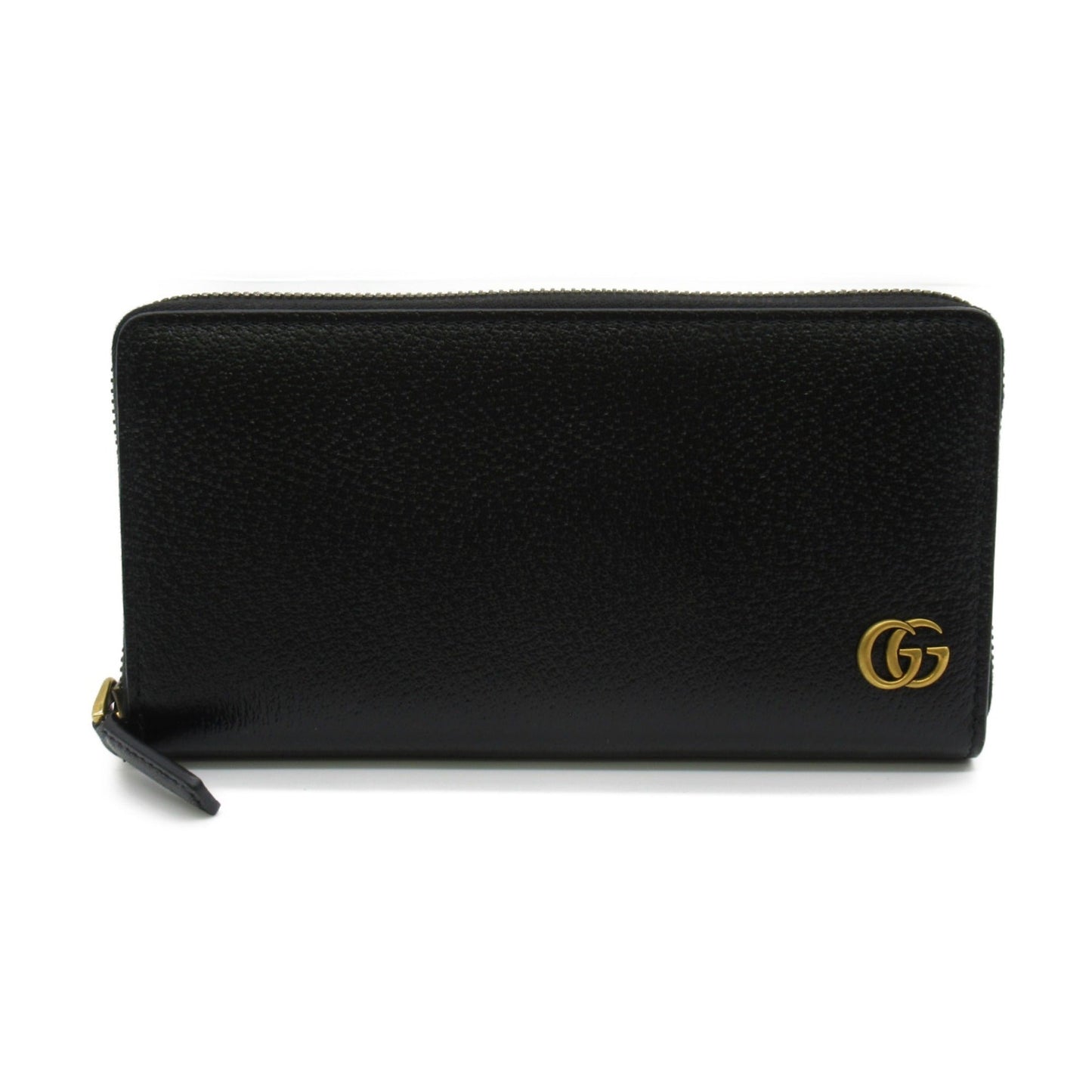 GUCCI GG Marmon round long wallet Black leather 428736