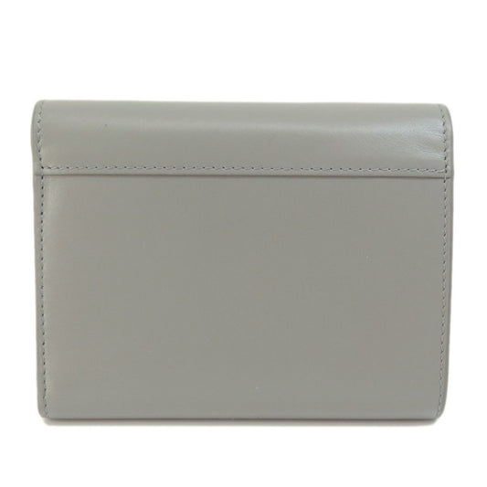 Celine C Hardware Bifold Wallet Leather Women's