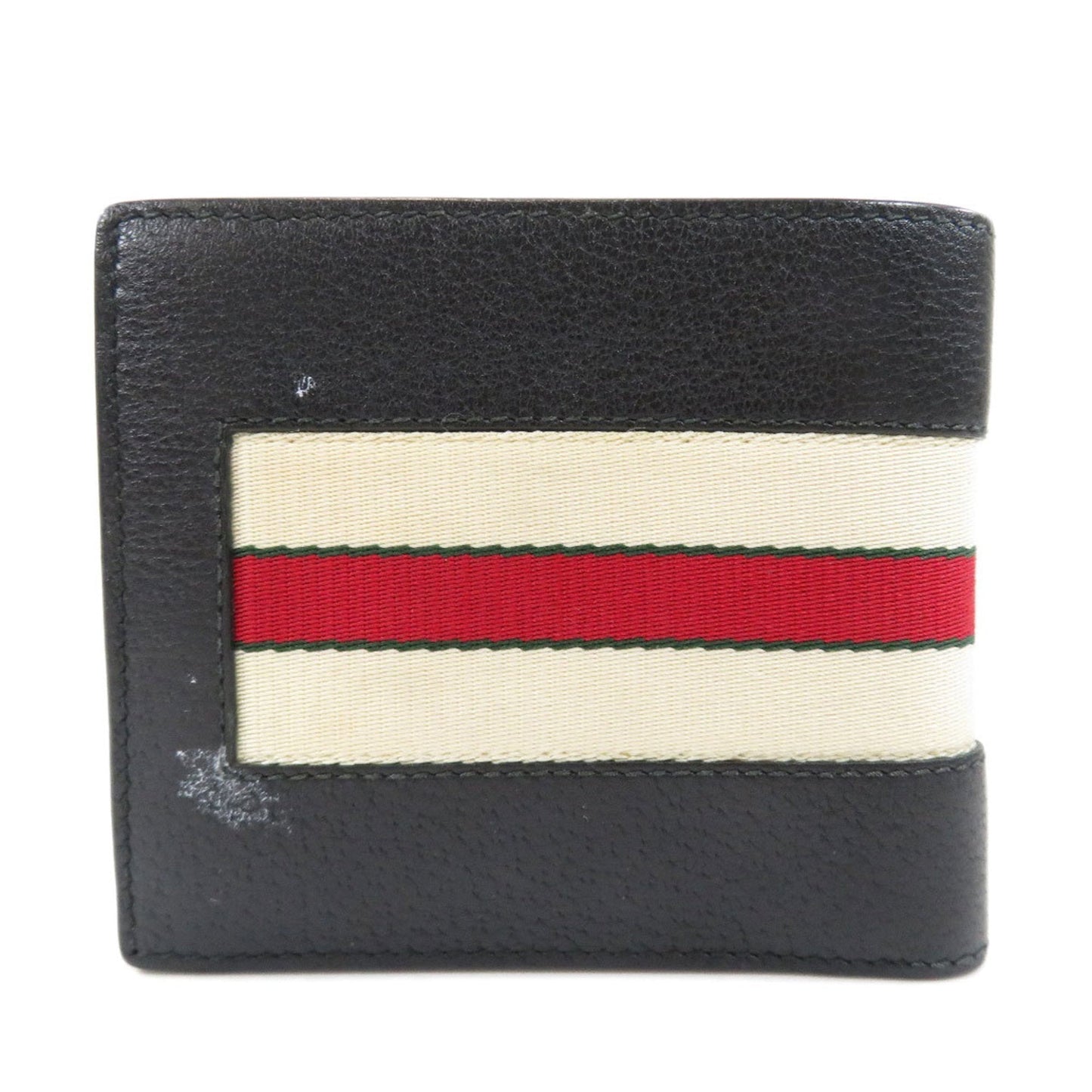 Gucci 408826 sherry line bi-fold wallet calf ladies