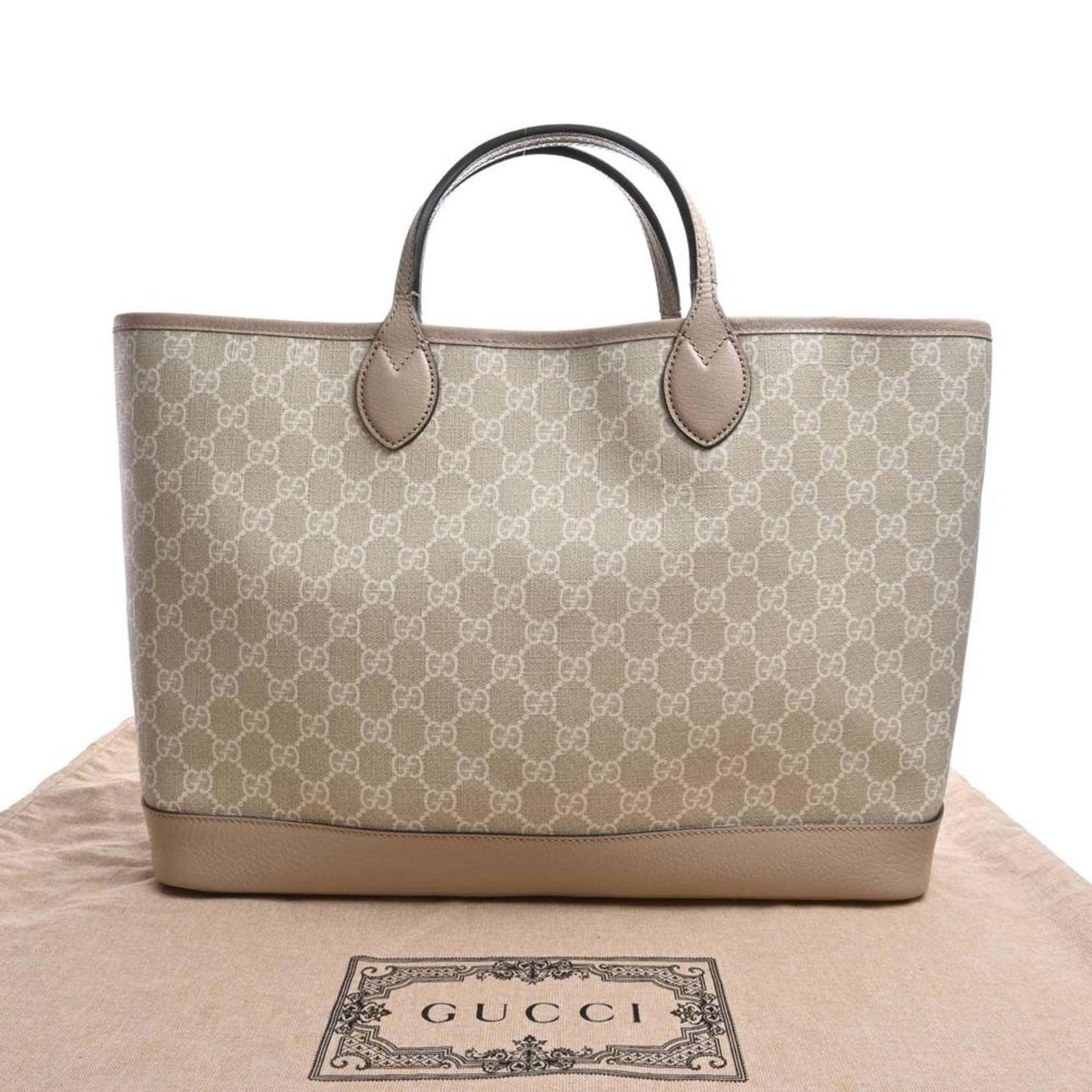 GUCCI Ophidia GG Supreme Tote Bag 739730 Beige Women's