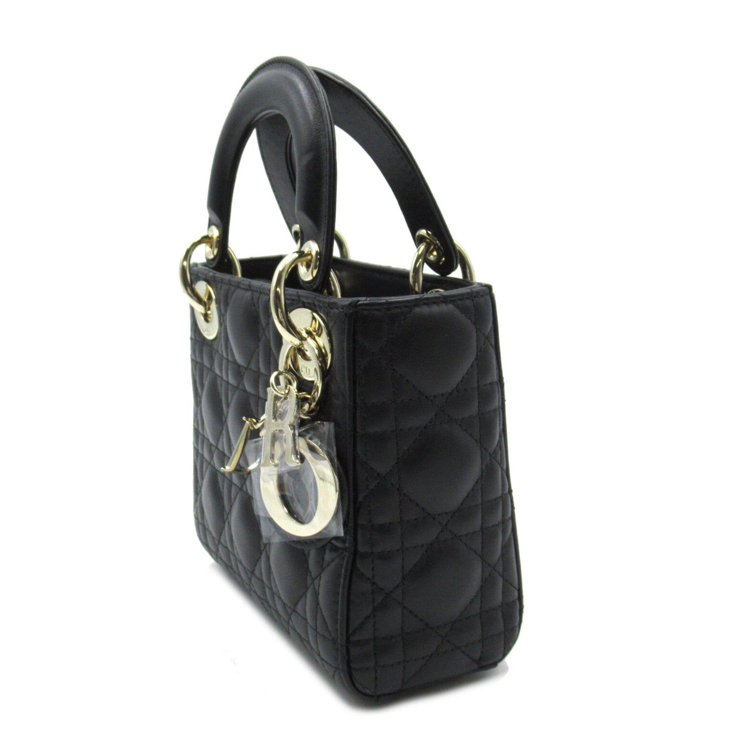 Dior lady dior tote mini Black Lambskin [sheep leather]