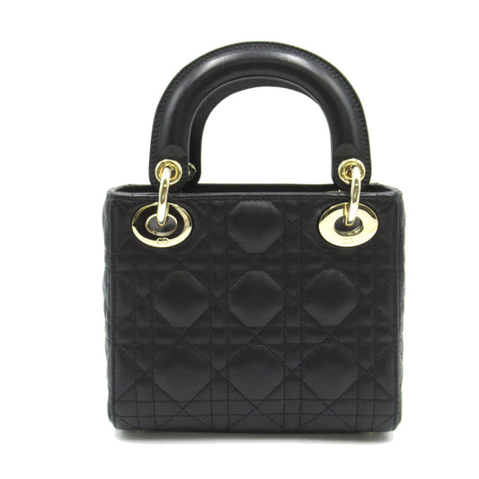 Dior lady dior tote mini Black Lambskin [sheep leather]