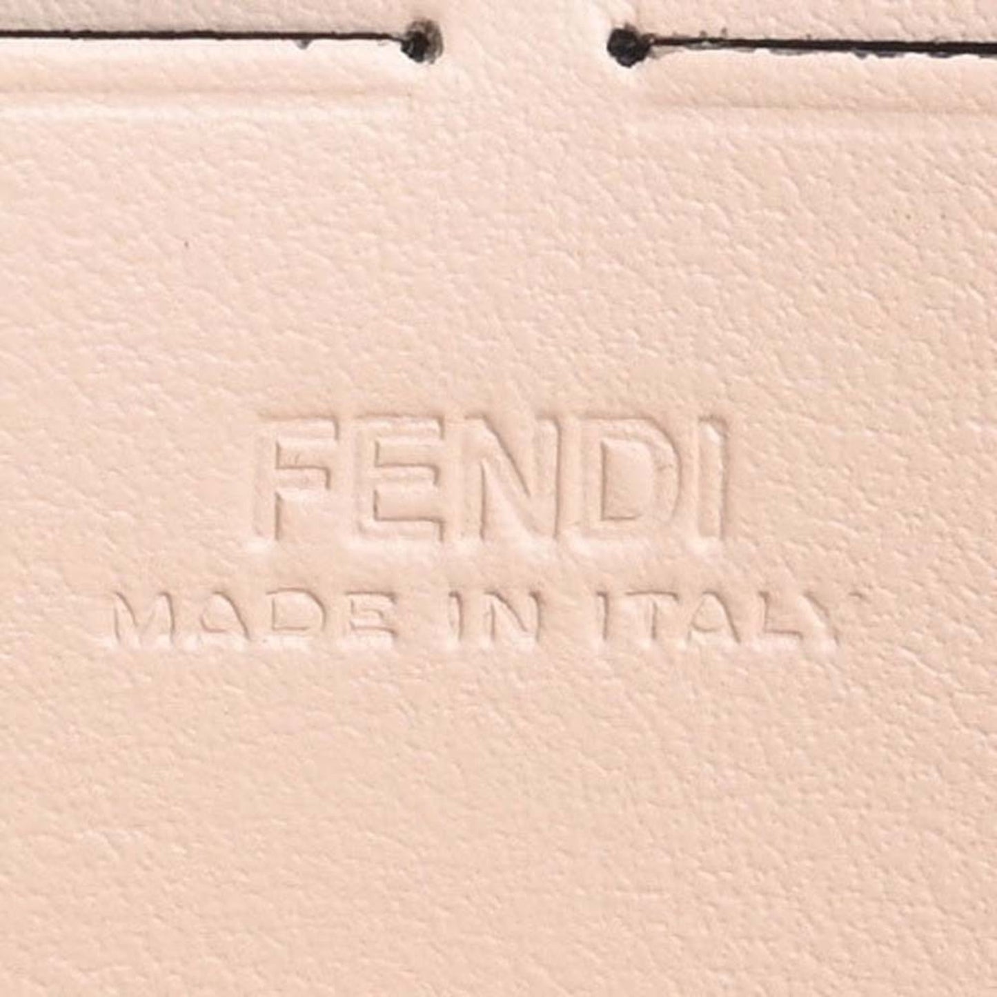 FENDI F's  Leather Long Wallet 8M0406 Pink Ladies