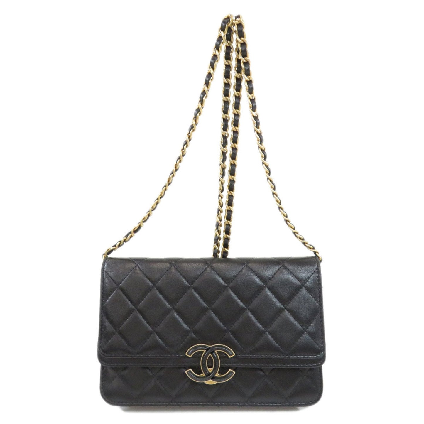 Chanel Chain Matelasse Long Wallet Lambskin Ladies