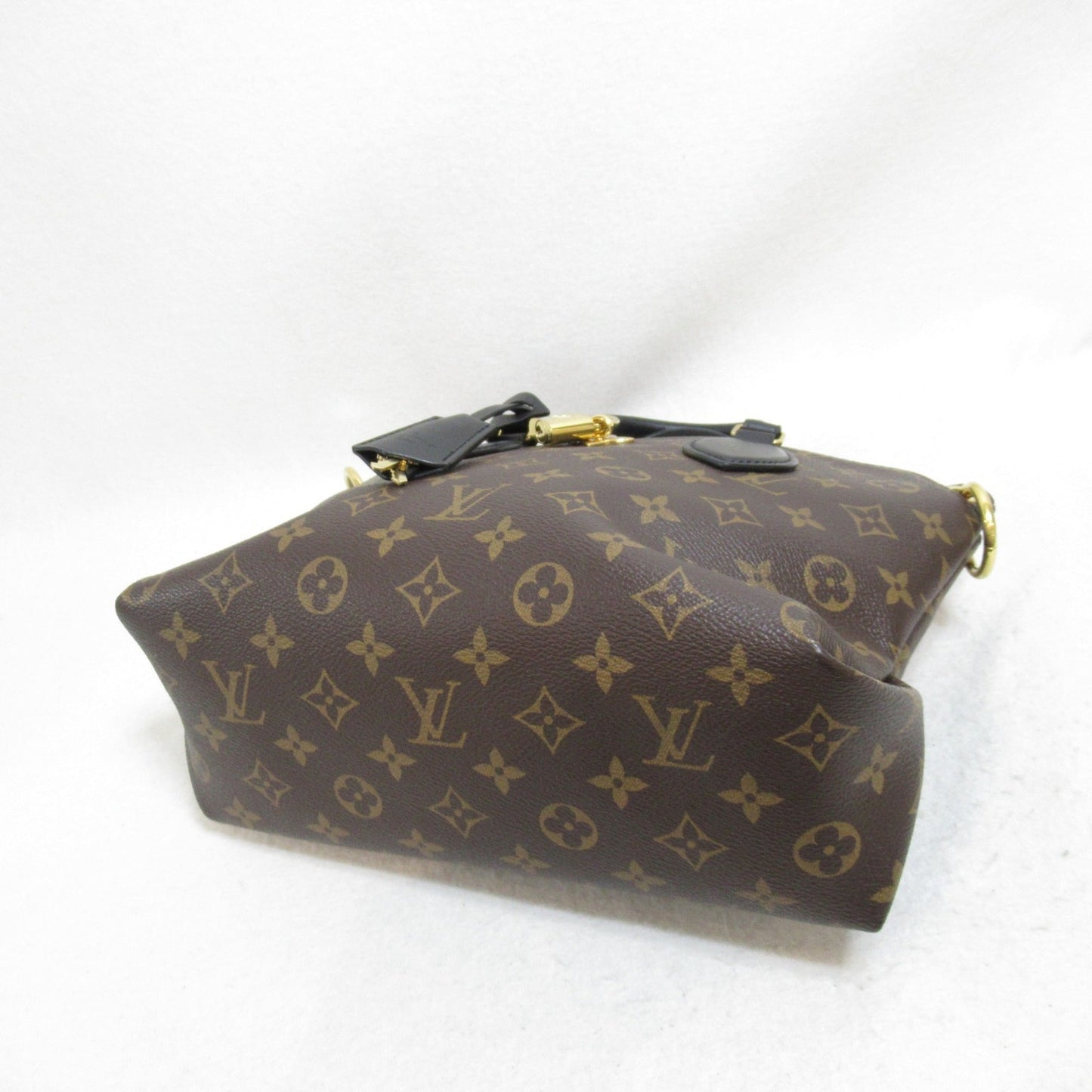 LOUIS VUITTON Flower Zipped Tote PM2wayShoulder Bag Brown Monogram PVC coated canvas M44351