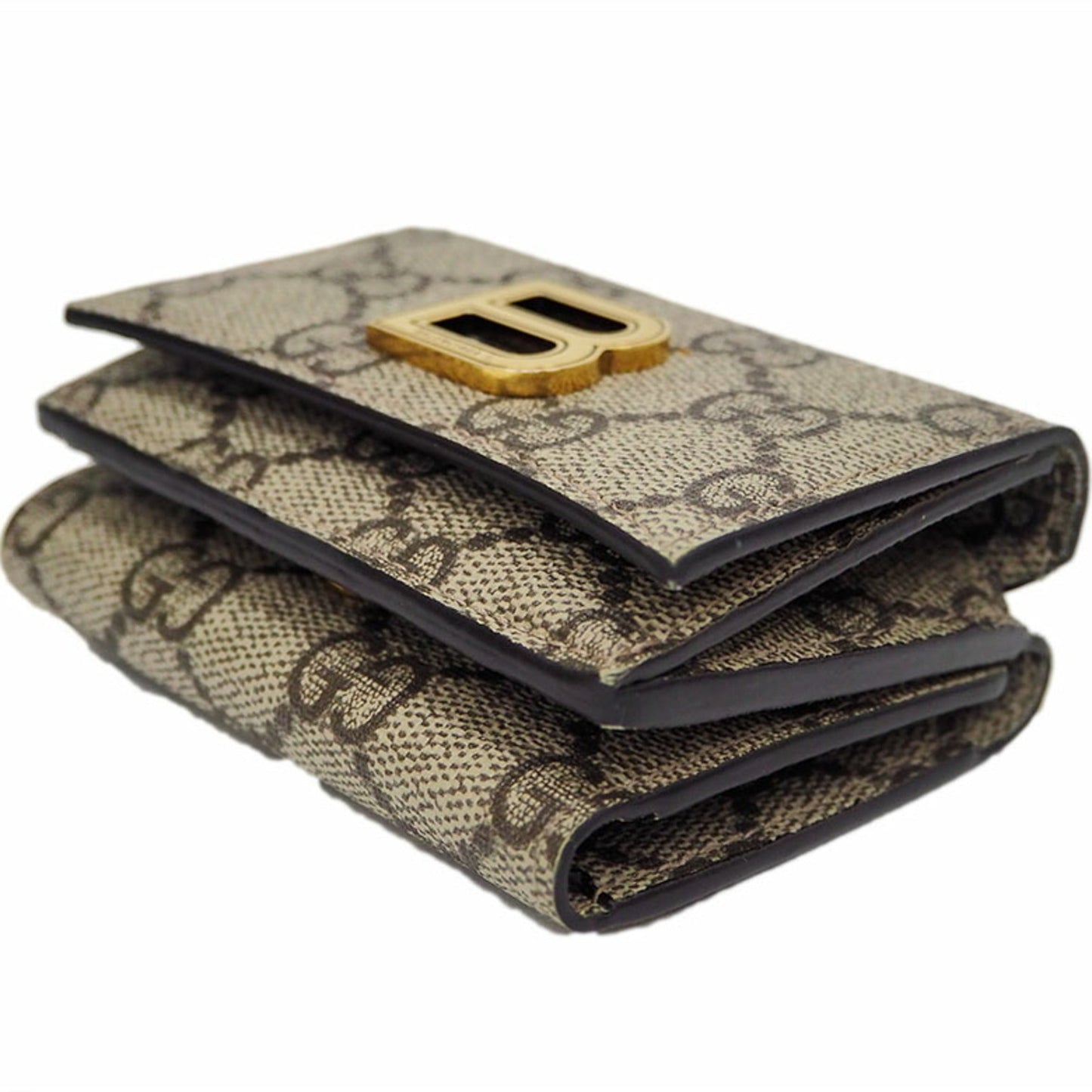 Gucci x BALENCIAGA Hacker Project Mini 681700 Trifold Wallet Collaboration Women's Men's GG Supreme Balenciaga