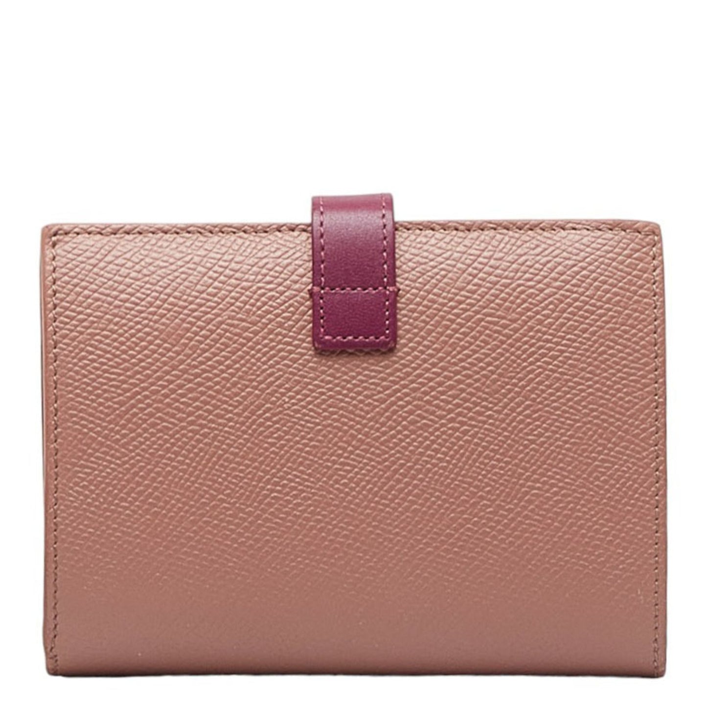 Celine Small Strap Bifold Wallet 10H263 Rose Wild Berry Pink Calfskin Ladies