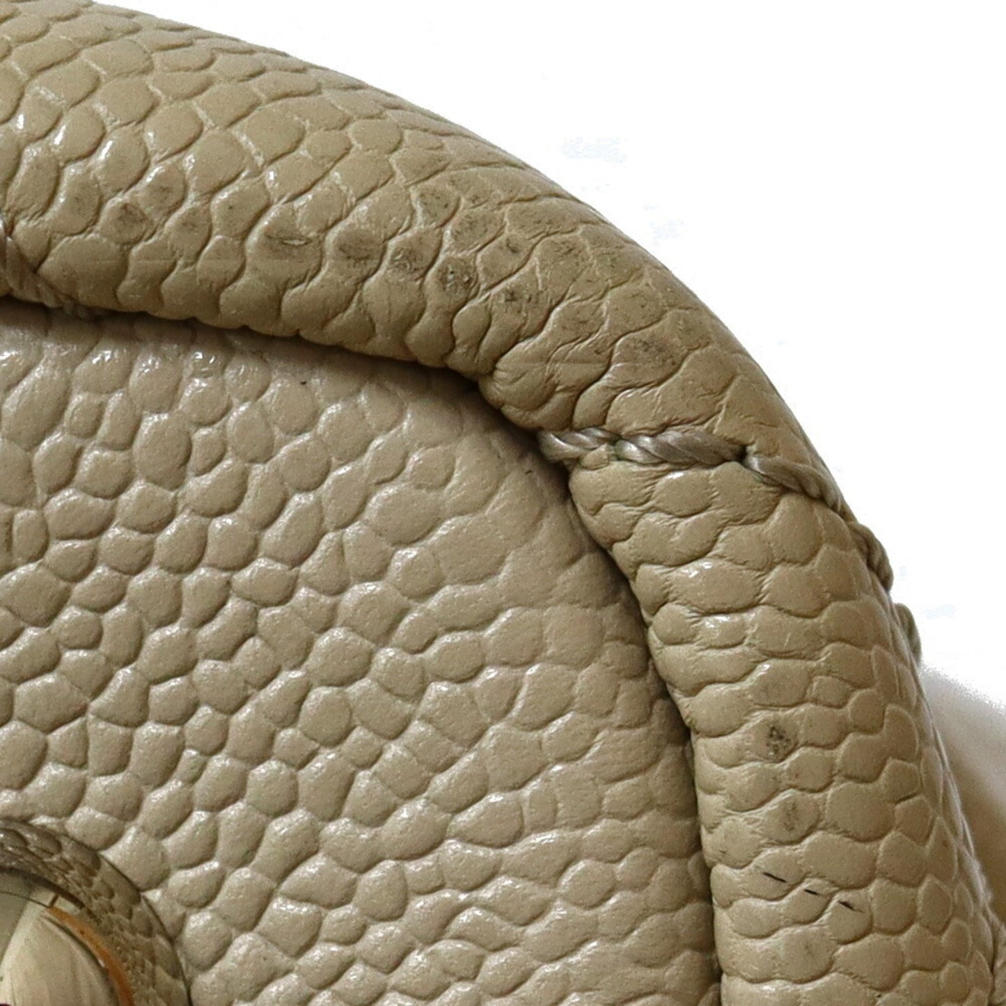 CHANEL Shoulder Bag Wild Stitch Coco Mark On The Road Beige Women's Matte Caviar Skin