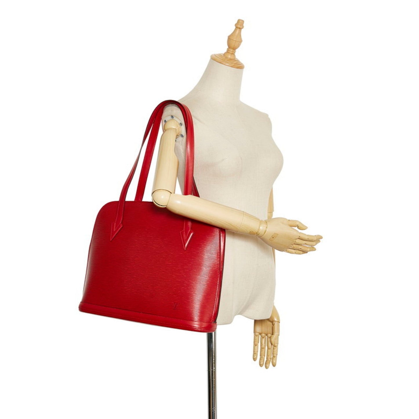 Louis Vuitton Epi Lussac Tote Bag Shoulder M52287 Castilian Red Leather Women's LOUIS VUITTON